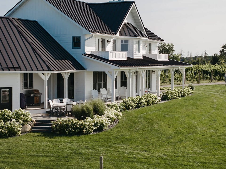 Beautiful landscaping this fall at the Ann Riley Farmhouse.