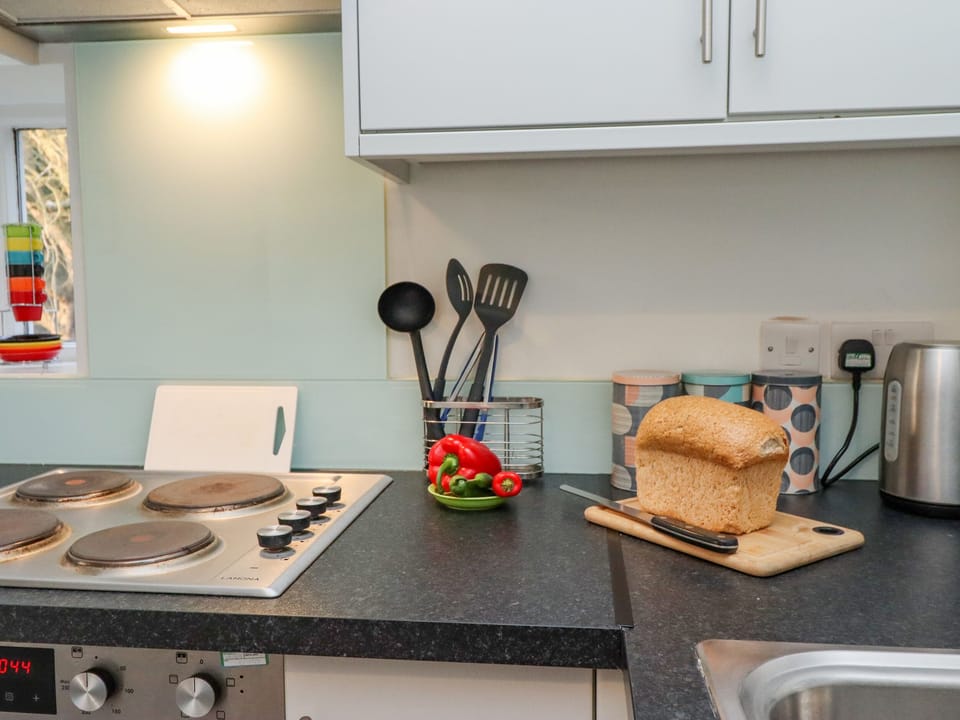Fridge, dishwasher, electric kettle, toaster