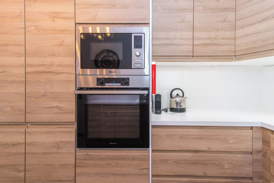 Oven, microwave, Nepresso machine
