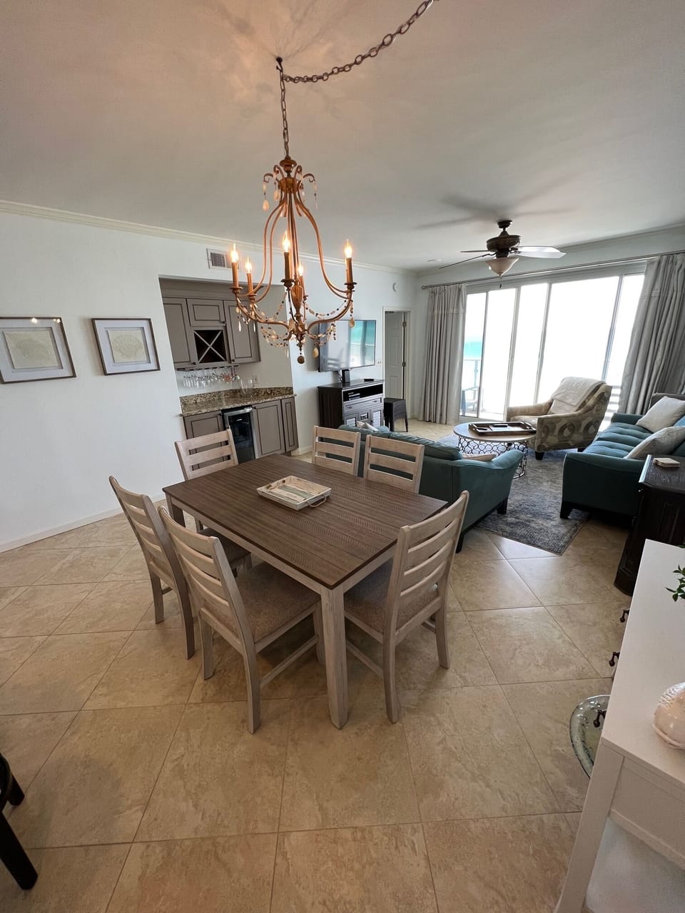 Dining and Living Room Area