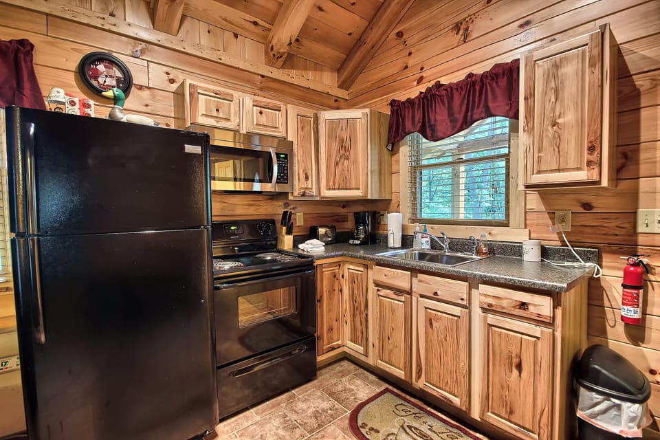 Closer view of Full Kitchen