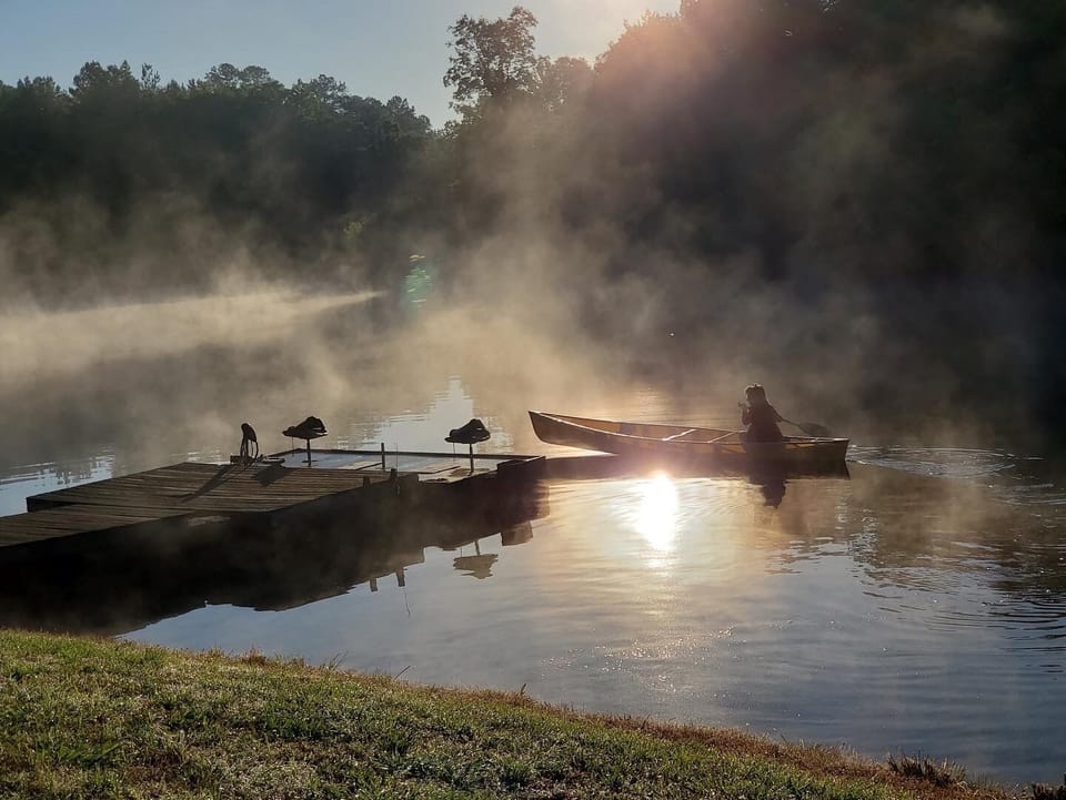 Pond Morning Canoe