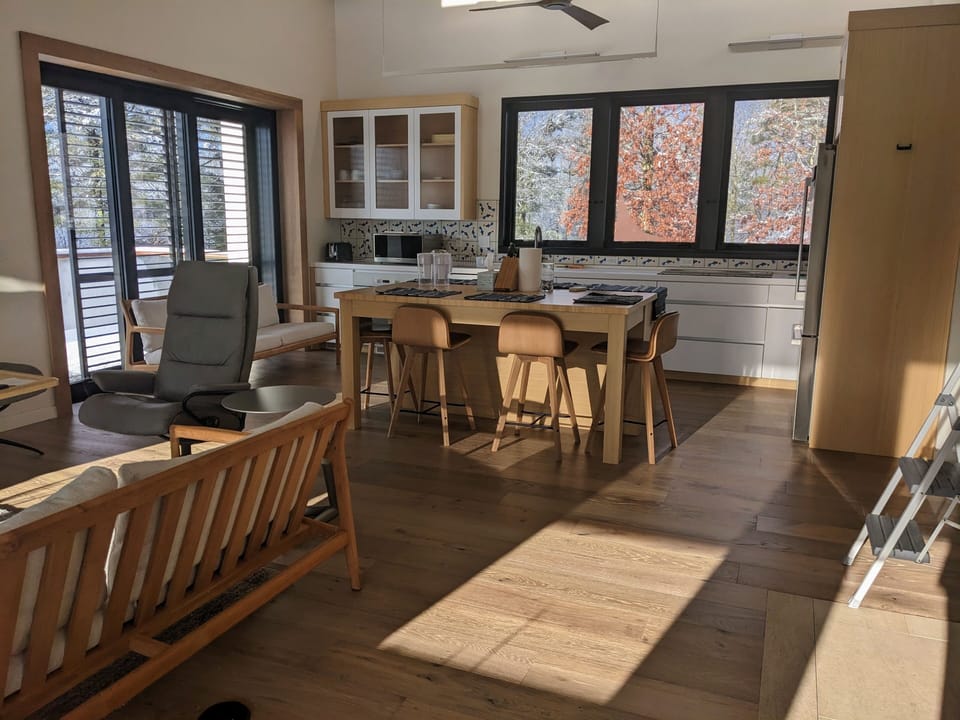 living room and kitchen