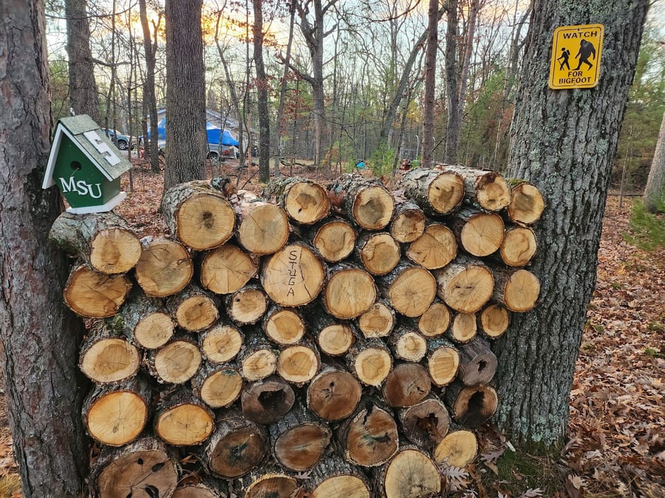 Fire pit available, wood can be purchased