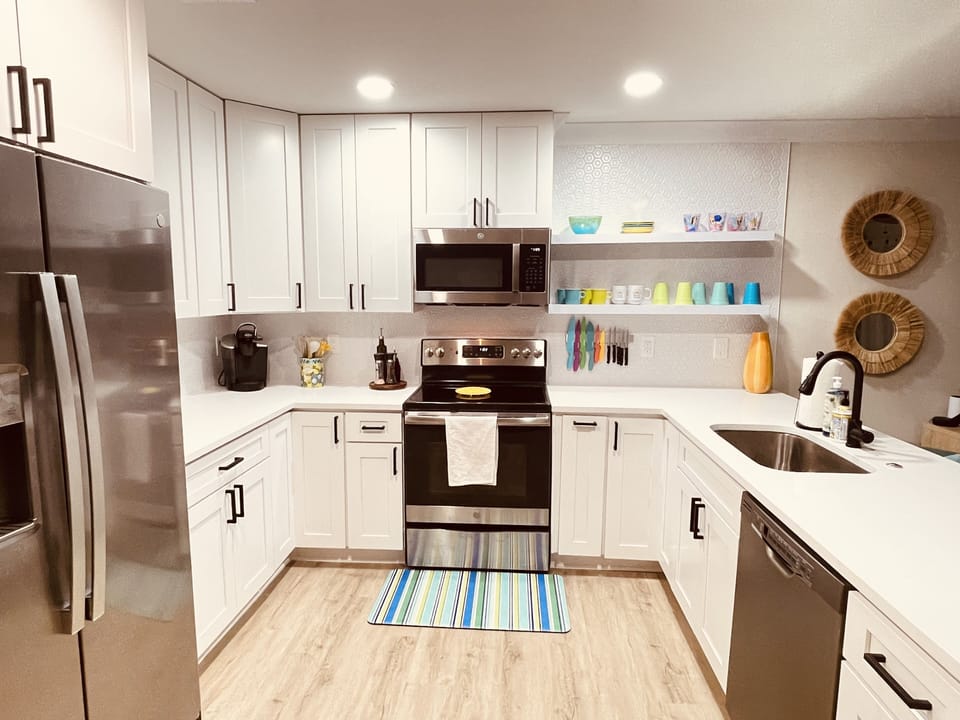 Fully stocked kitchen