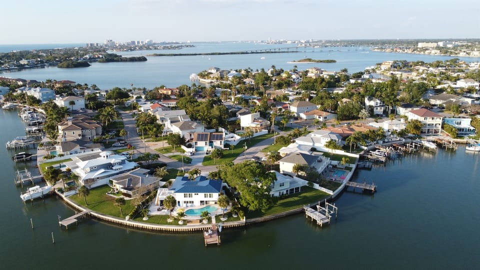 Water surrounds The Point and opens opportunities for fun.