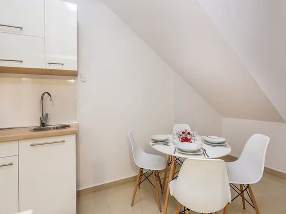 Apartment (Two Bedroom Apartment with Terrace an) | Private kitchen | Fridge, dining tables