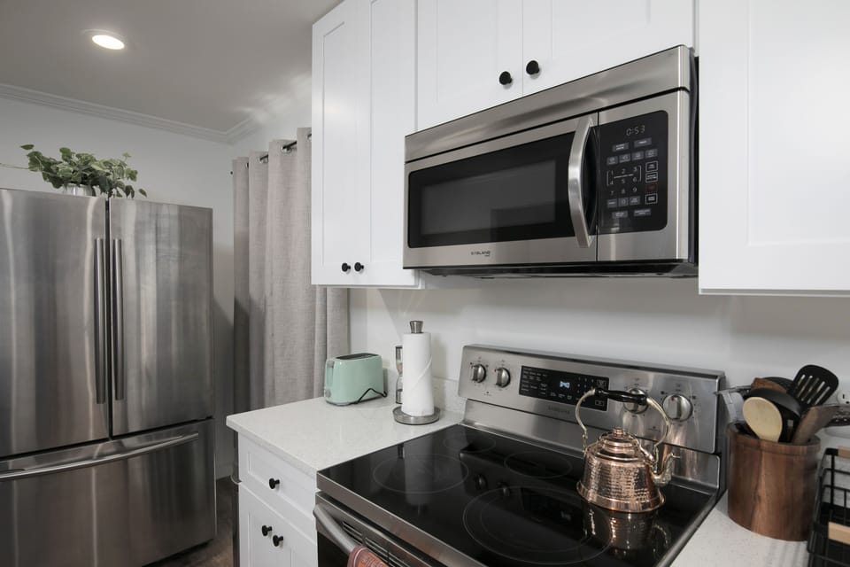 Fully stocked kitchen
