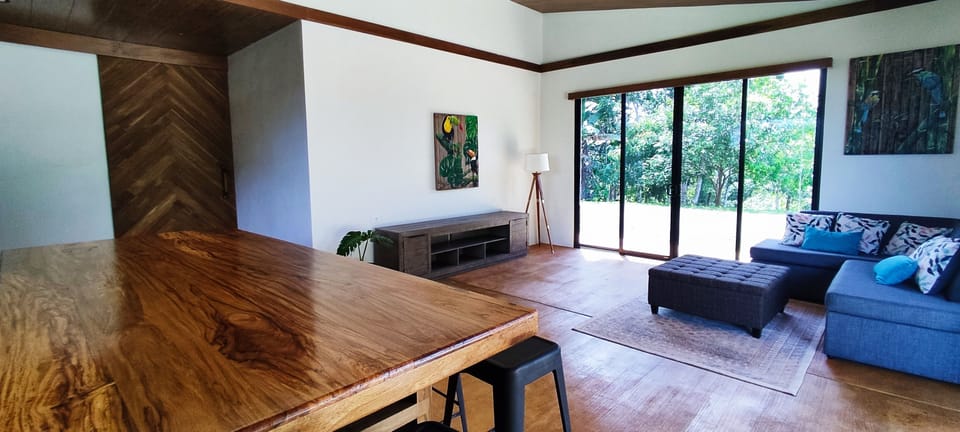 Sofa area in The Casita Loft.