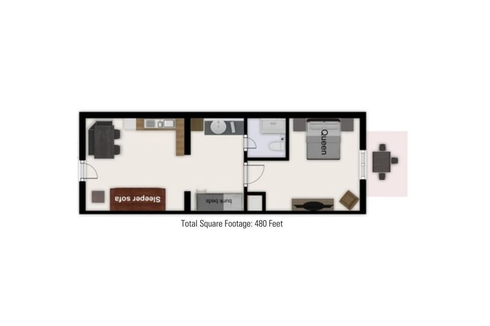 Condo, 1 Bedroom | Floor plan