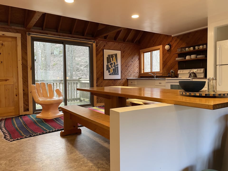 Dining and kitchen area