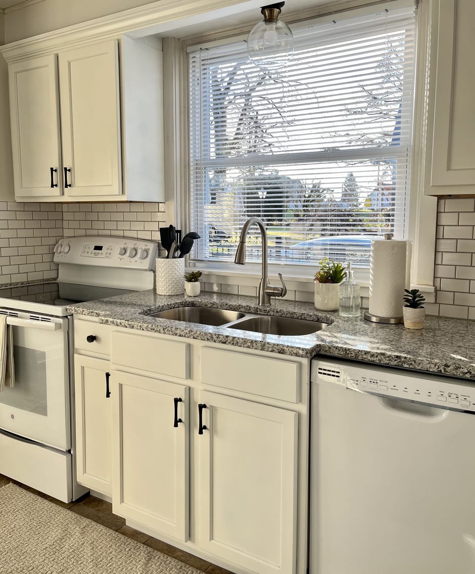 Fully stocked kitchen