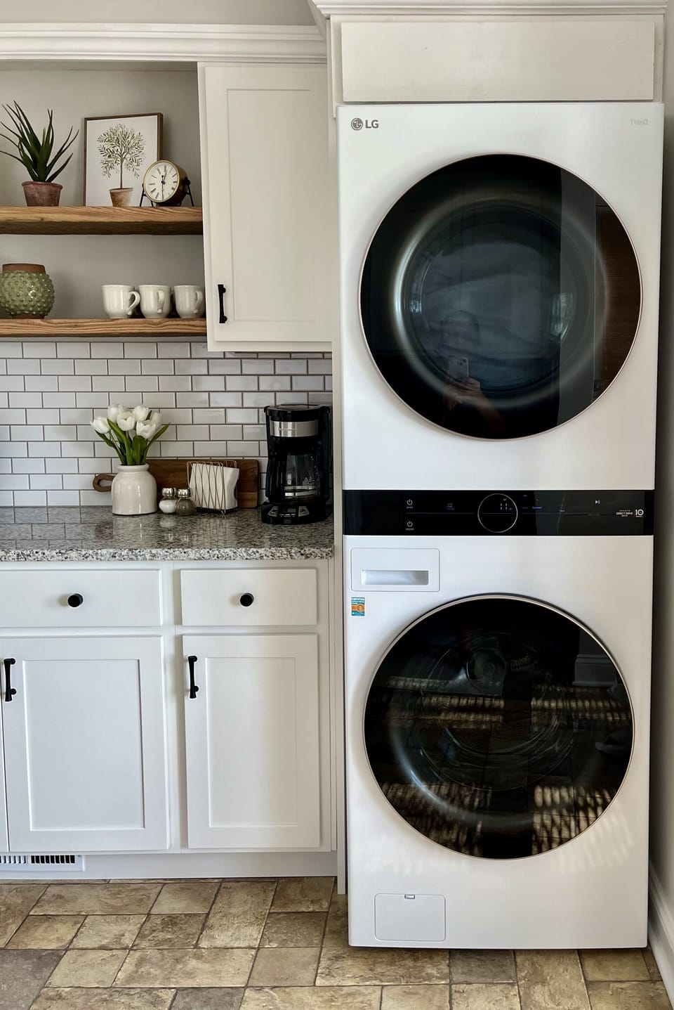 Washer and dryer