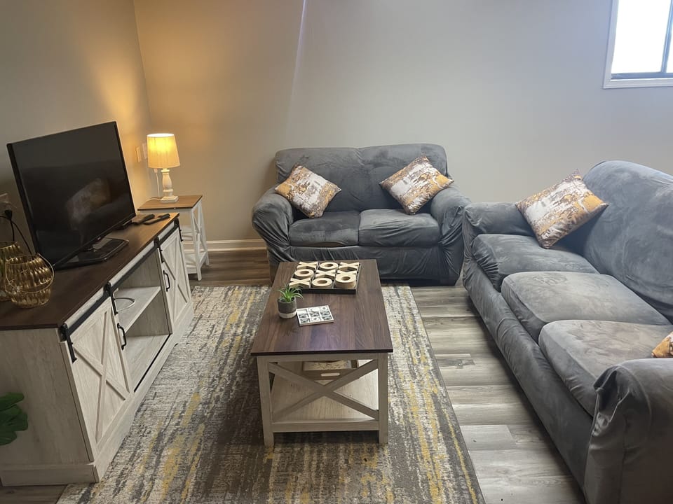 Our communal game room lounge area.