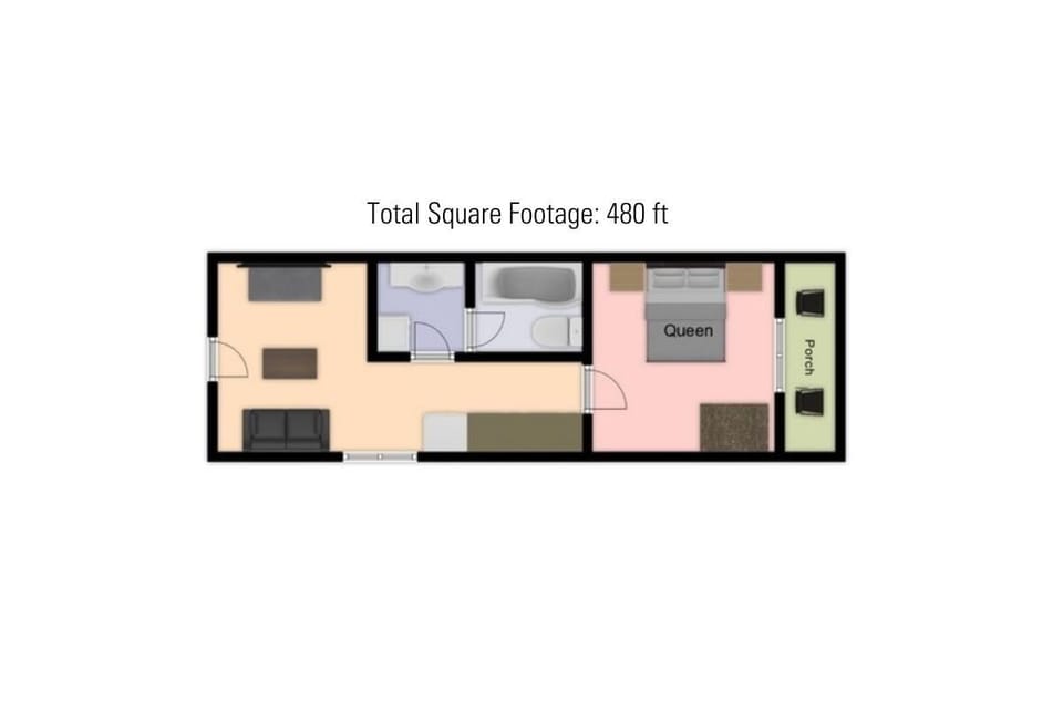 Condo, 1 Bedroom | Floor plan