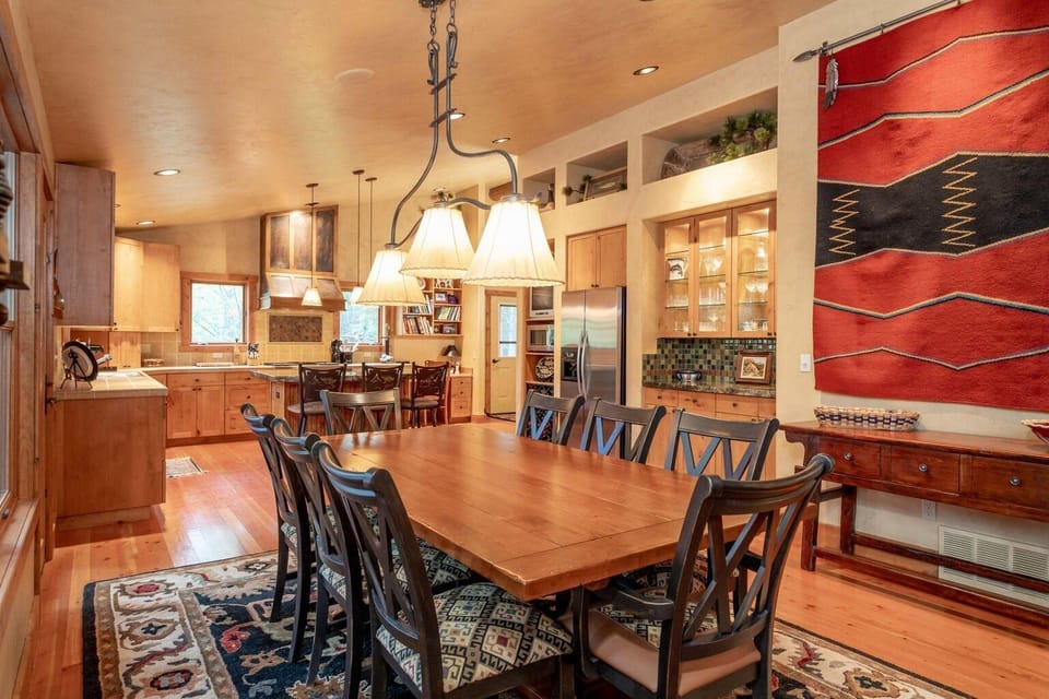 Serve your favorite meals family style around the dining table