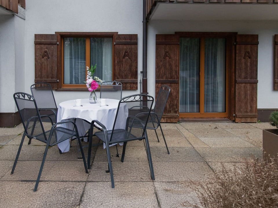 Chair, Balcony, Flowerpot, Hardwood, Houseplant, Outdoor Table, Outdoor Furniture, Kitchen & Dining Room Table
