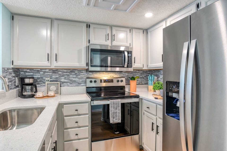 Updated appliances allow you to cook in comfort.