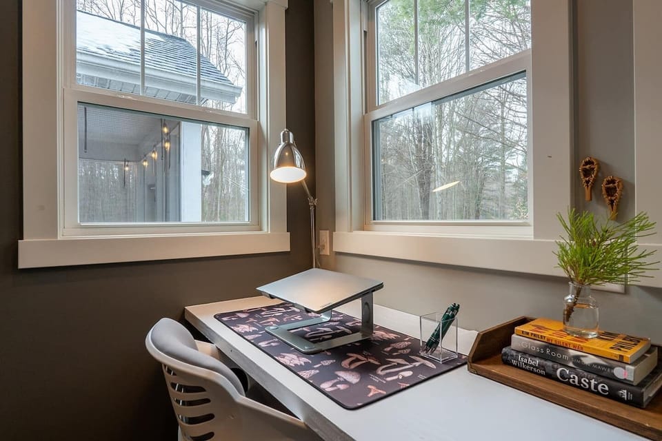 Conquer some work at the in-home office before heading out for the day!