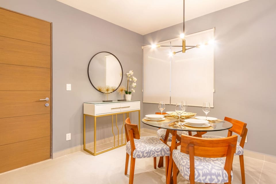 Beautiful dining area.