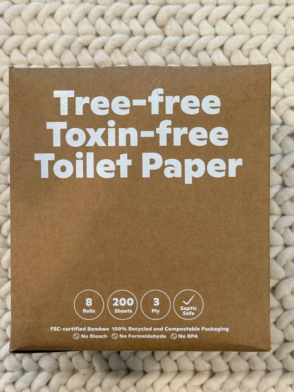 Features toilet paper that is non-toxic and biodegradable, offering a healthier and more eco-friendly option.