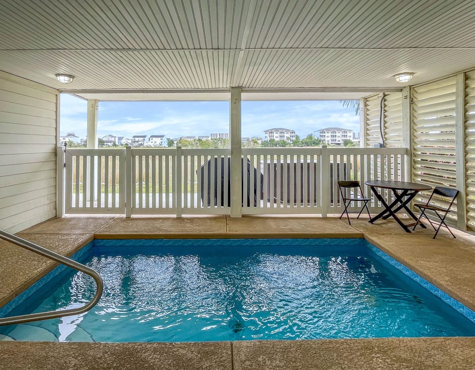 Covered pool deck