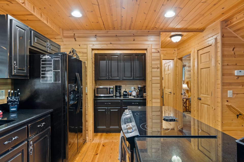 Open Kitchen area with 'Our Little Coffee/Tea Station