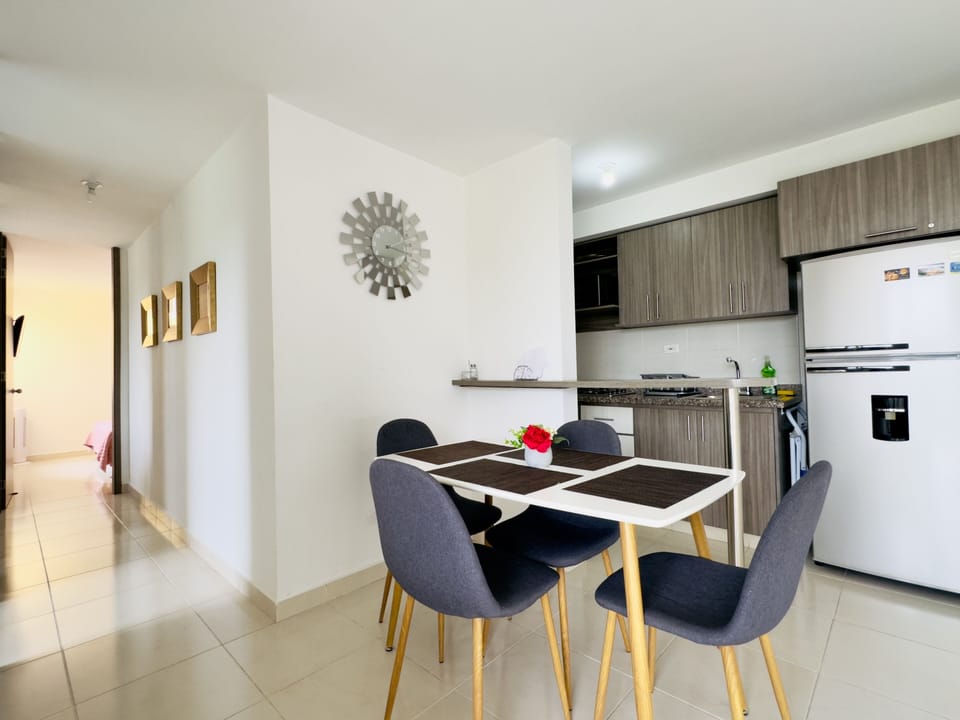Dining room and kitchen