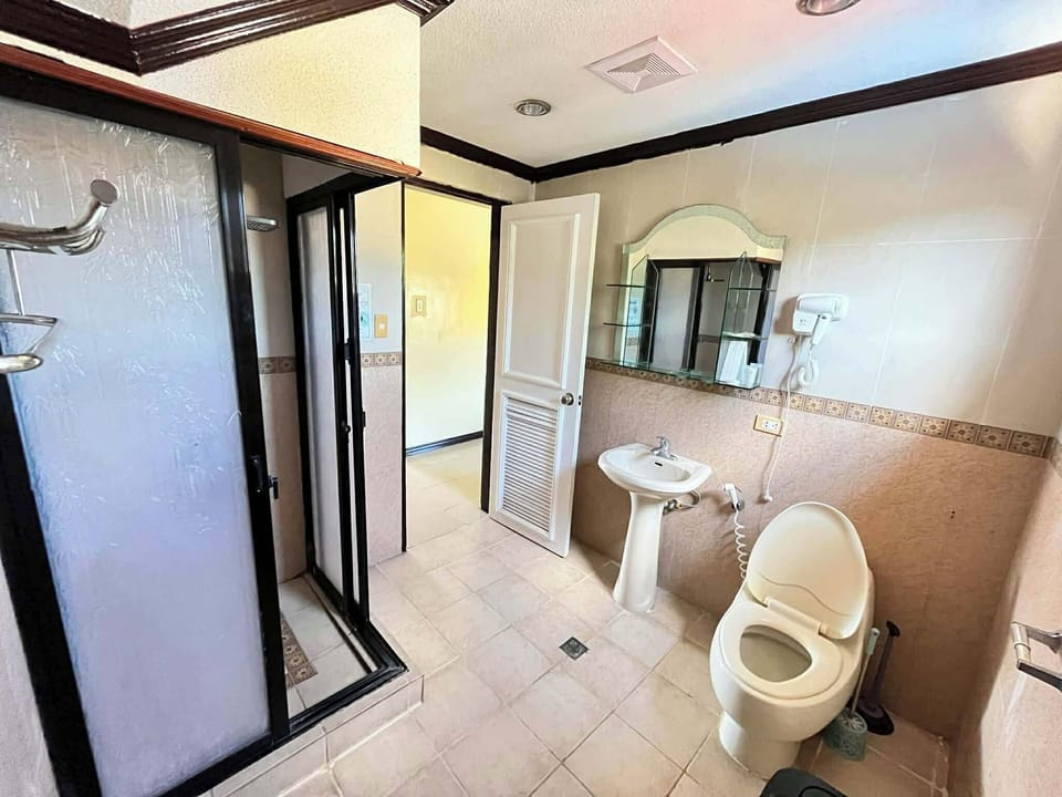 Deluxe Suite, 1 King Bed with Sofa bed, Terrace | Bathroom | Shower, rainfall showerhead, free toiletries, bidet