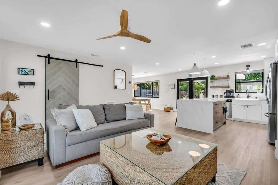 Relax and unwind in the bright, spacious living area.