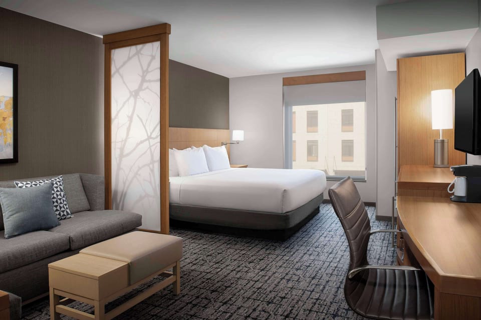 In-room safe, desk, laptop workspace, blackout drapes