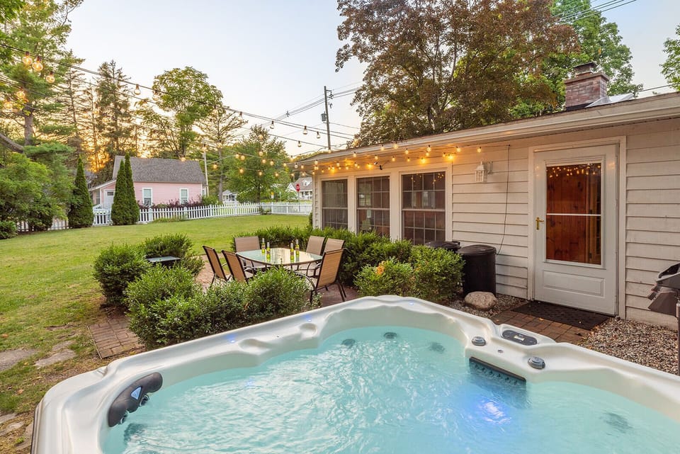 Soak in the hot tub after a day at the beach, on the slopes, or a nice BBQ!