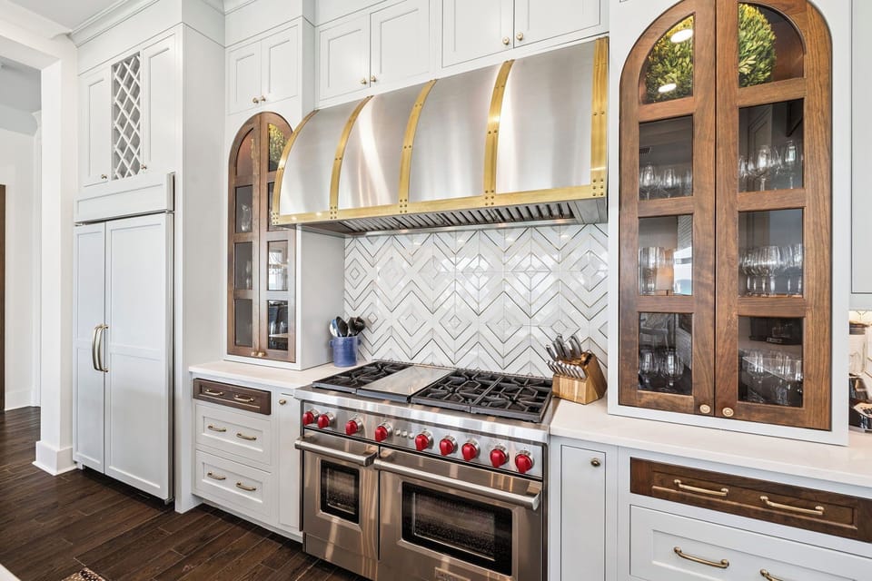 Stunning Chef's Kitchen Offering Stainless Steel Appliances