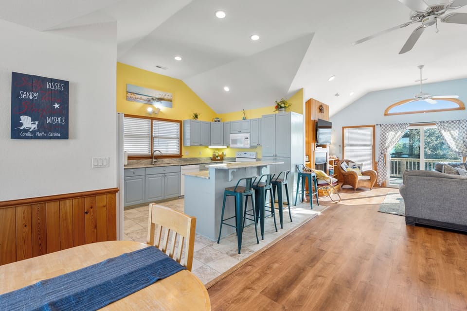 CP49: Bo's Bungalow | Top Level Living Area and Kitchen