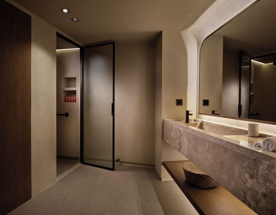 Shower, eco-friendly toiletries, hair dryer, bathrobes