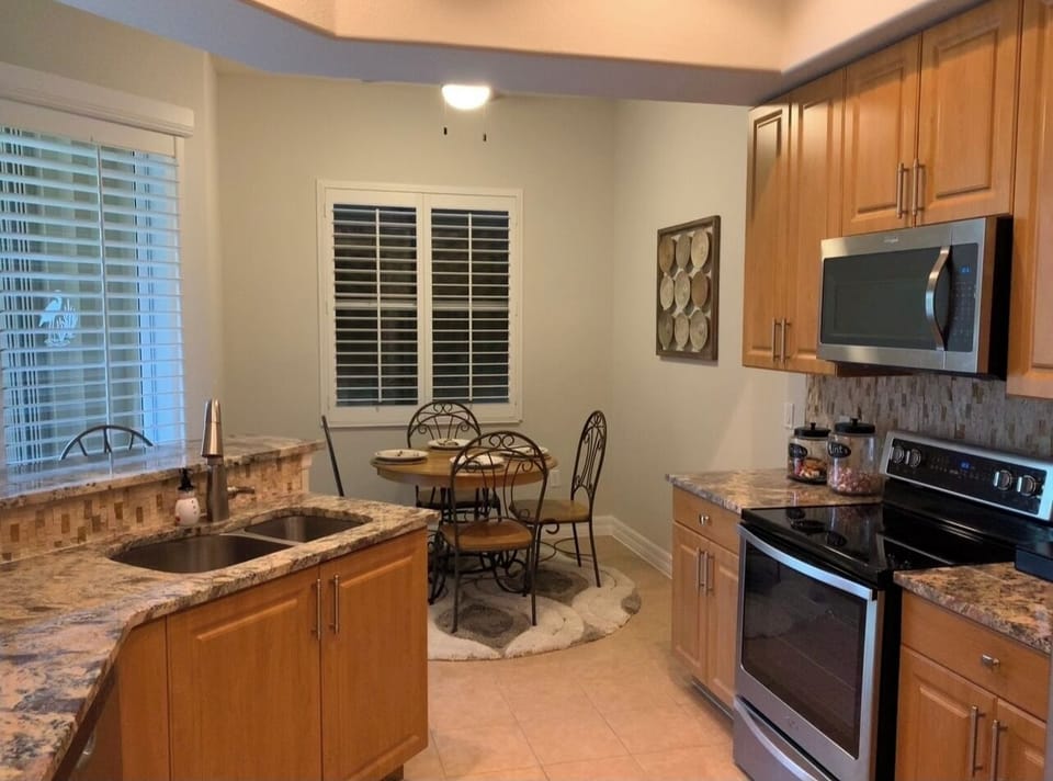 View of the eat-in kitchen 