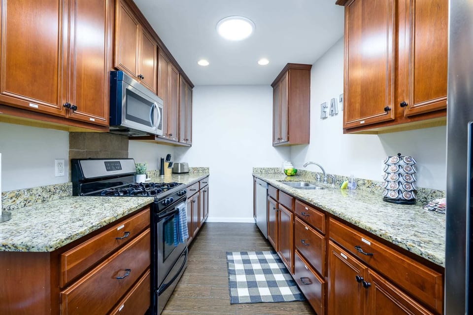 There's plenty of countertop space for cooking and baking your favorite recipes.