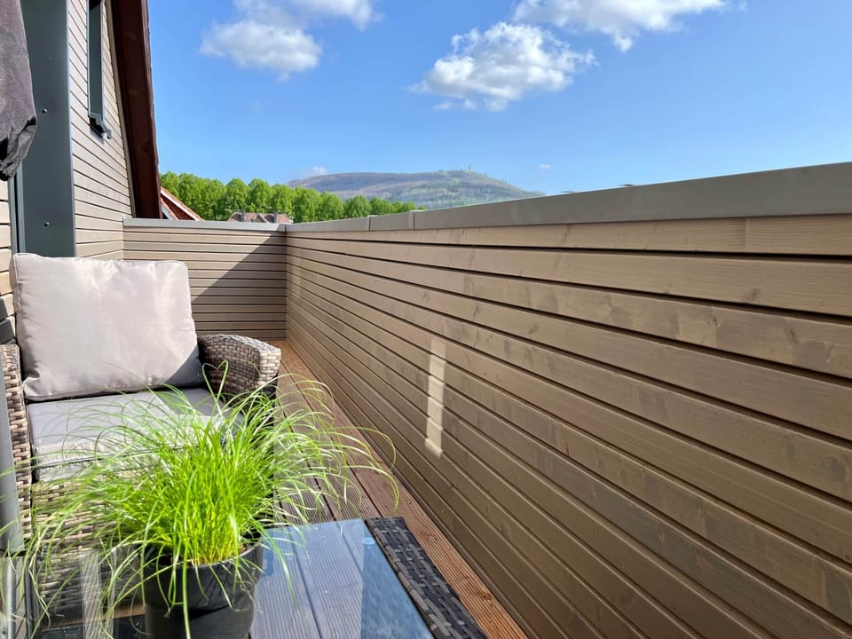 Balcony with a view of the Wurmberg