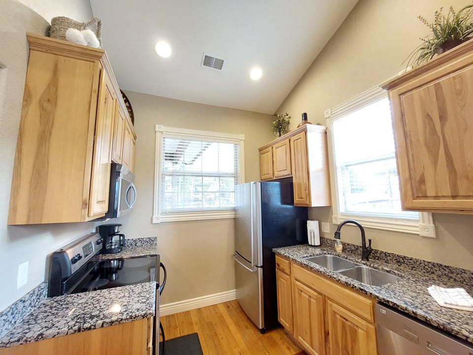 Full sized kitchen with all the comforts of home!