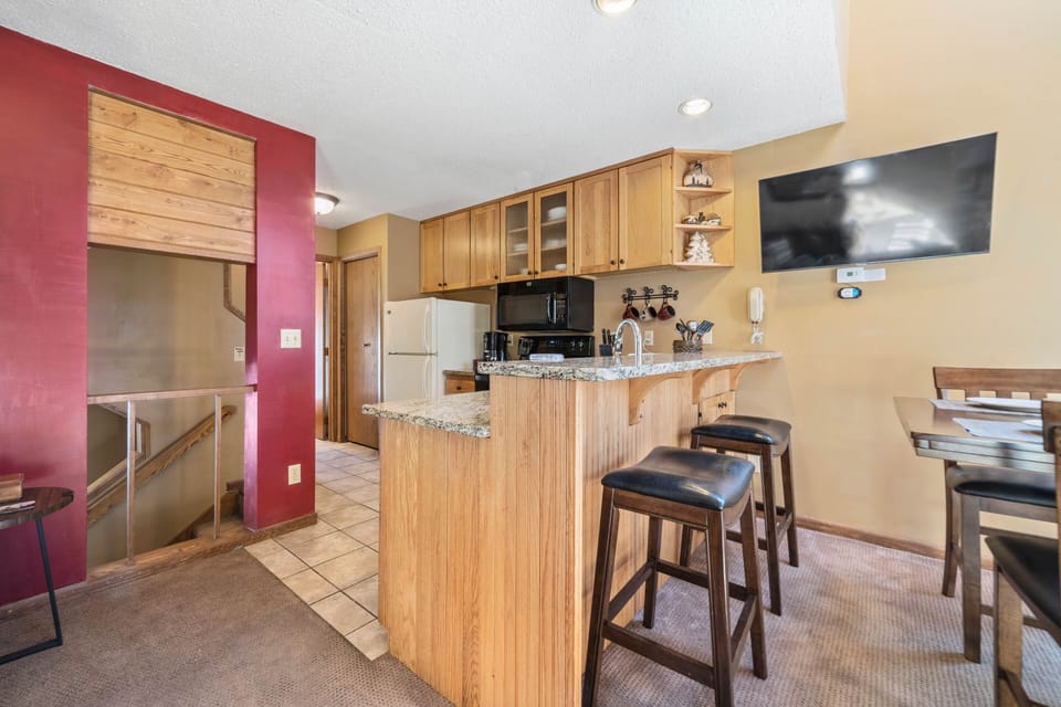 Warm and comfortable living space, with an open floor plan
