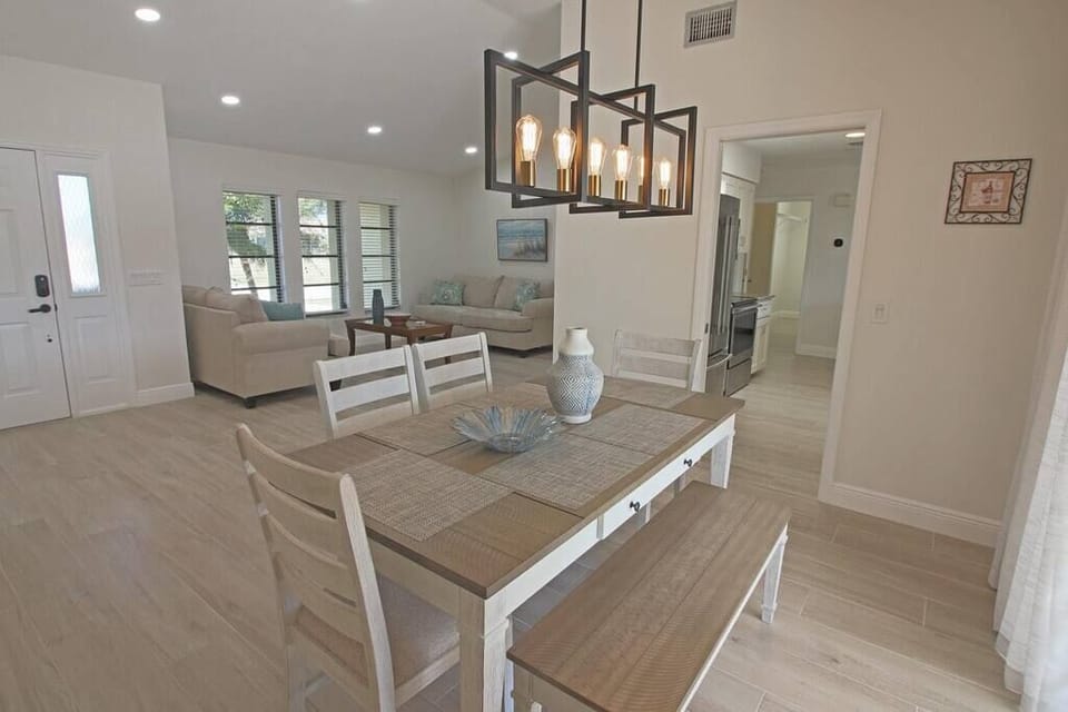 Dining room and living room