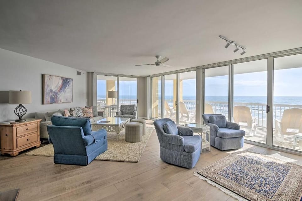 Living Area Opens to Balcony and View