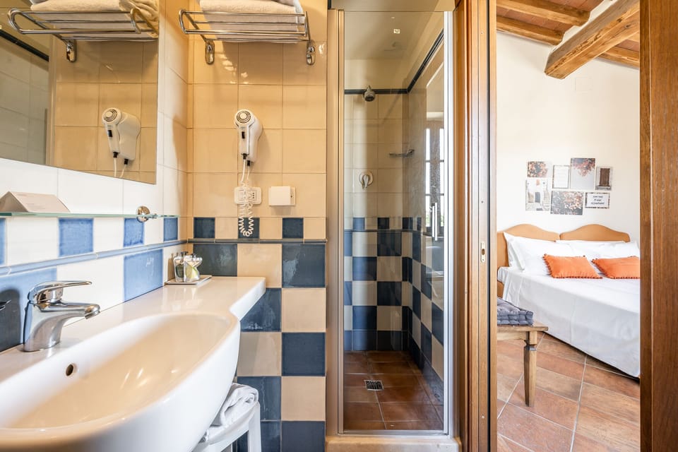 Shower, rainfall showerhead, hair dryer, bidet