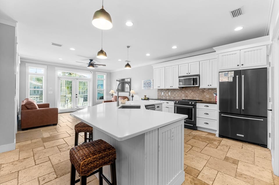 Open Concept Kitchen & Living Room