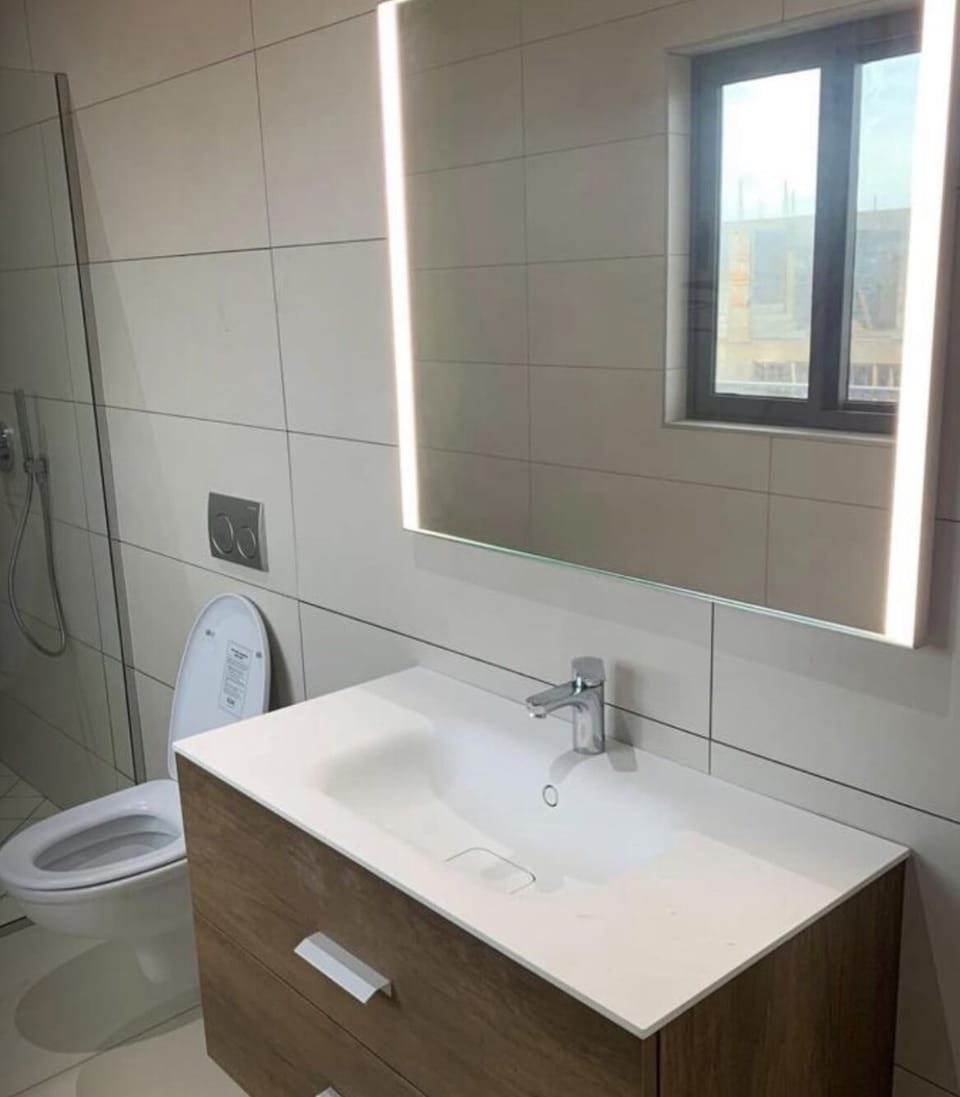 Deluxe Double Room Single Use | Bathroom | Shower, rainfall showerhead, designer toiletries, bathrobes