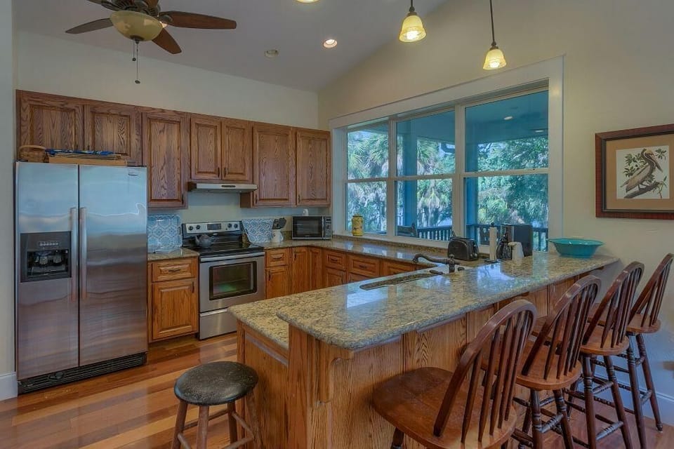 House, Multiple Beds (Camp Palms at Indian Pass) | Private kitchen | Oven, toaster
