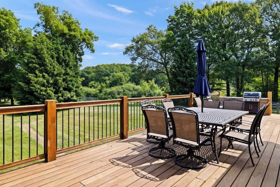 Dine alfresco while reveling in the charm and privacy of the country.