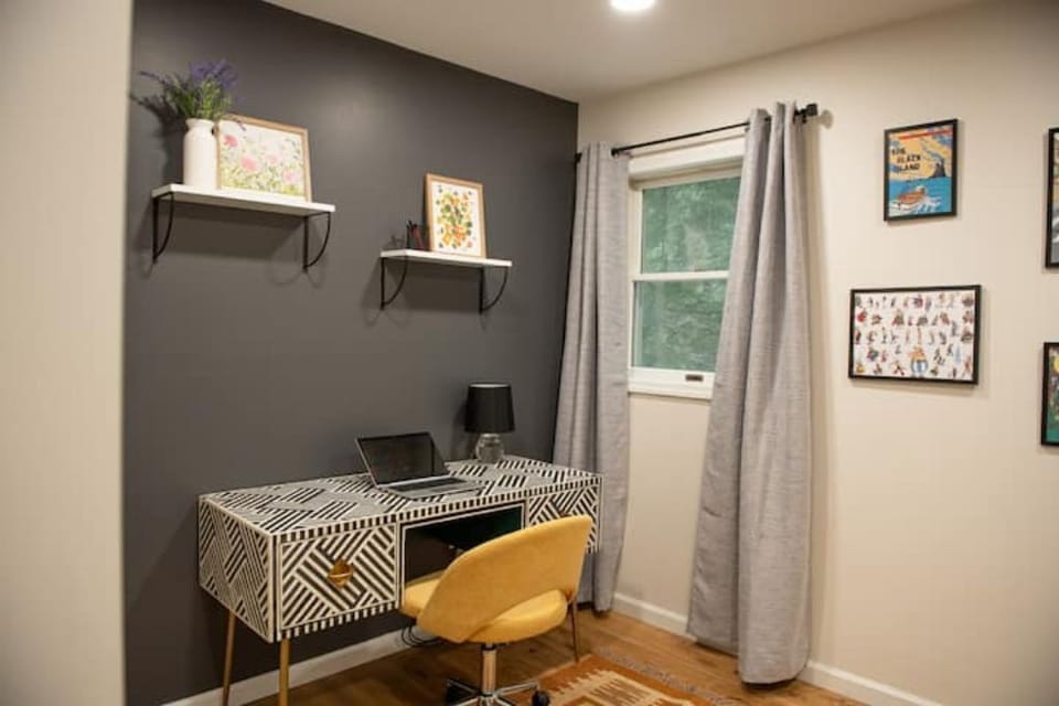 Get some serious work done in our dedicated work area. 