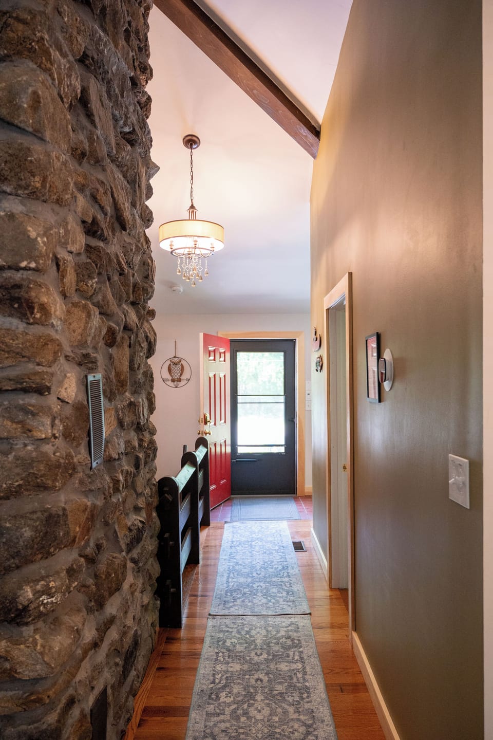 View of entry from dining area