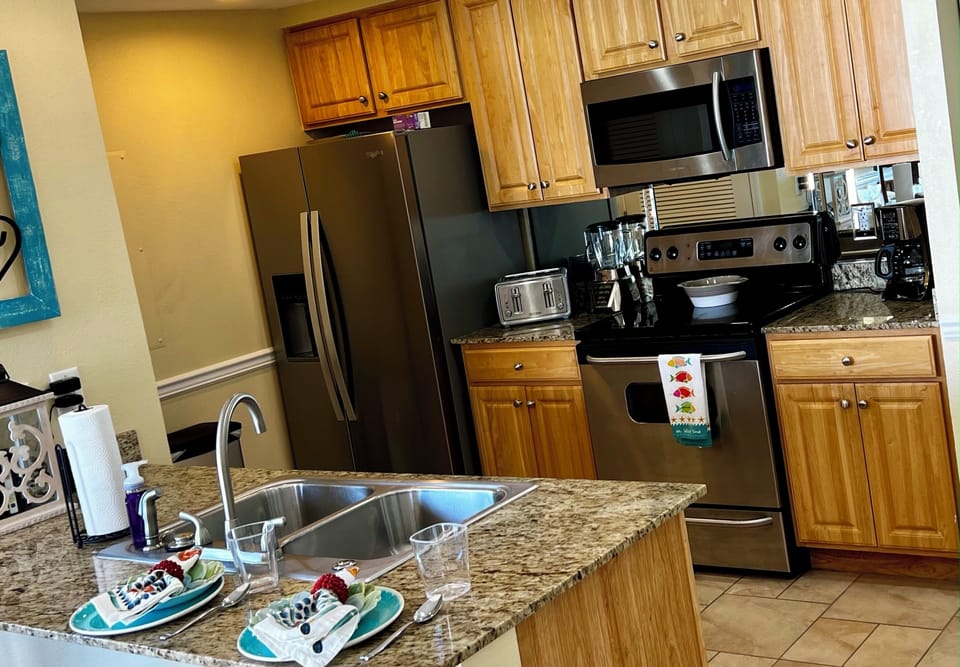 Main Living Area Fully Stocked Kitchen